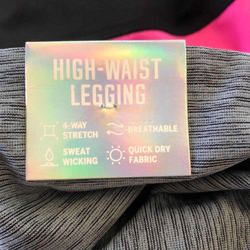 VS Pink Ultimate High Waist Mesh Legging Gray - Picture 5 of 5